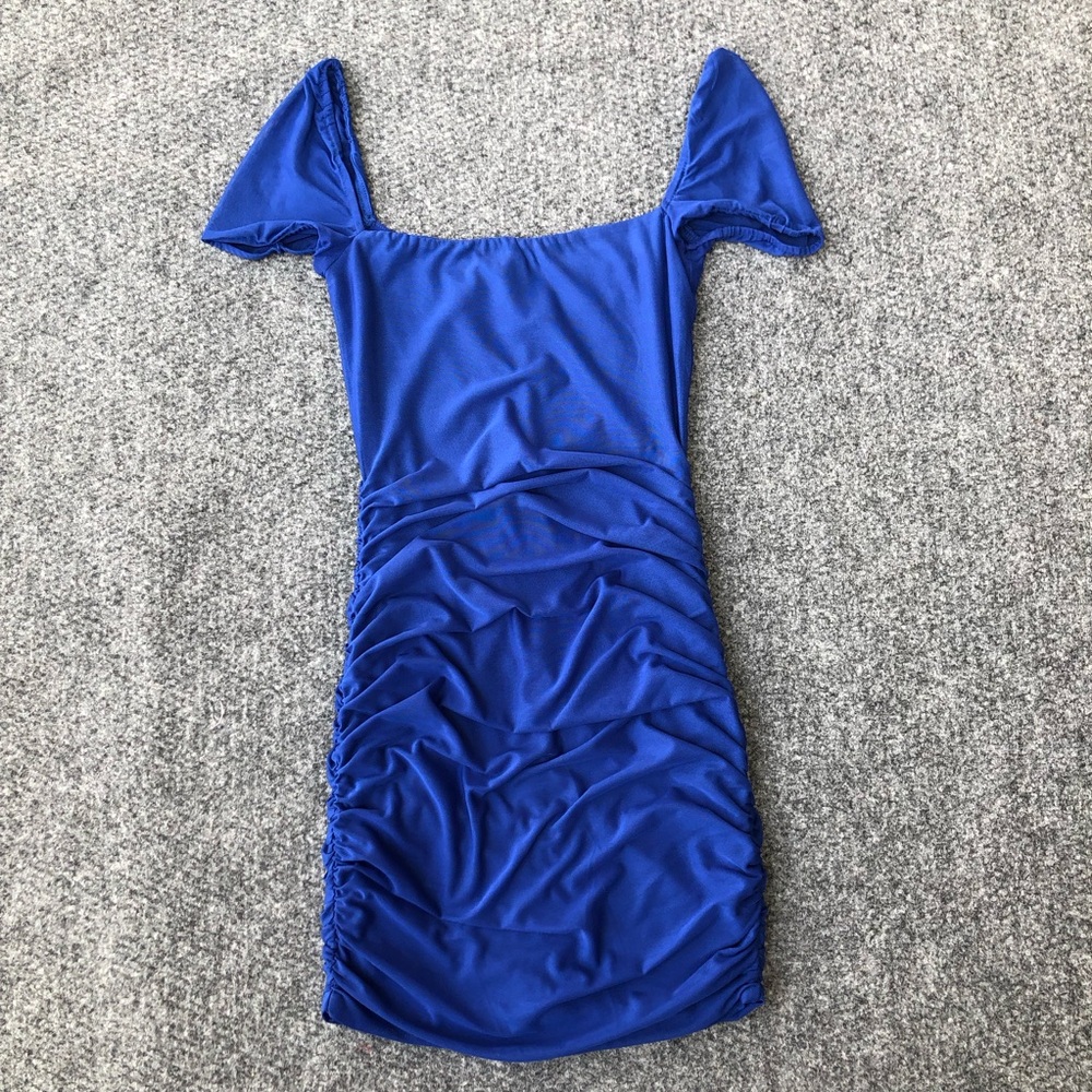 Lucy in the Sky ruched bodycon dress size S